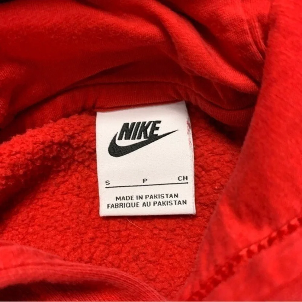 Nike Kids Red Just‎ Do It Hoodie Fleece Lined Casual Streetwear S Classic Bold